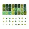 Green Series 600G 24 Colors K9 Glass Seed Beads SEED-JP0008-04-3mm-1