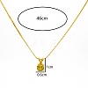 Real 18K Gold Plated Stainless Steel Pendant Necklaces CP2918-9-3