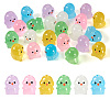 24Pcs 6 Colors Chick Luminous Resin Display Decorations DJEW-TA0001-10-8