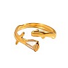 304 Stainless Steel Enamel Cuff Open Rings WG9DB1B-01-3