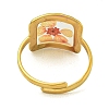 Brass Adjustable Rings for Women RJEW-G265-10G-A05-3