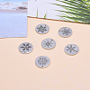 9 Pcs Christmas 304 Stainless Steel Pendants STAS-CJ0001-147-7