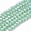 Electroplate Glass Beads Strands EGLA-A044-P2mm-B14-1