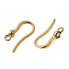 304 Stainless Steel Rhinestone Earring Hooks STAS-B128-44G-2