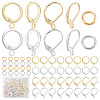 24 Pairs 4 Style Brass Leverback Earring Findings DIY-CN0002-60-1