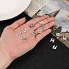 Tarnish Resistant 304 Stainless Steel Letter Charms STAS-O072-R-5