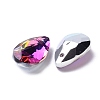 Faceted Teardrop Glass Pendants X-GLAA-O008-A24-3