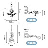 SUPERFINDINGS 32Pcs 2 Styles Alloy European Dangle Charms FIND-FH0007-61-2