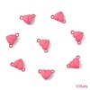 10 Sets Alloy Magnetic Clasps with Loops FIND-LP0004-76B-2