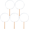 5Pcs Handmade Craft DIY Iron Fan Frames DIY-CN0003-62B-1
