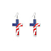 Independence Day Alloy Enamel Dangle Earrings FS-WG51290-04-1