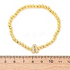 Brass Round Beads Stretch Bracelets BJEW-A034-05G-5