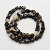 Natural Black Agate Bead Strands G-P070-34-3