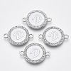 Alloy Enamel Links Connectors ENAM-TAC0003-01S-04D-1