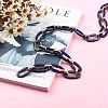 5 Strands 5 Colors Handmade Acrylic Cable Chains CHAC-SZ0001-02-5