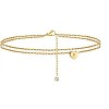 Heart Brass with Crystal Rhinestone Anklets FS-WGC43DA-23-1