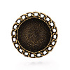 Adjustable Alloy & Iron Bezel Cup Ring Base with Rotatable Tray MAK-T012-14AB-2