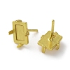 Brass Stud Earrings Findings KK-R215-06G-2