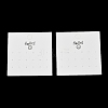 Smiling Face Paper Earrings Necklace Display Cards FIND-T072-01C-02-1