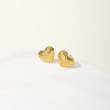 Stainless Steel Fashionable and Versatile Heart-shaped Stud Earrings for Women HP2099-1