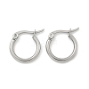 Tarnish Resistant 304 Stainless Steel Hoop Earrings EJEW-F105-12P-3