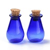 Glass Cork Bottles Ornament LS-AJEW-O032-02A-1