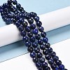 Dyed Natural Lapis Lazuli Beads Strands G-E571-16B-2