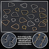80Pcs 8 Styles Zinc Alloy Linking Rings FIND-GA0004-09-4