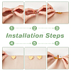 10 Sets 5 Colors Heart Alloy Adjustable Jean Button Pins DIY-FG0004-95-4