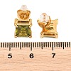 304 Stainless Steel Micro Pave Cubic Zirconia Stud Earrings EJEW-Z165-01G-03-3