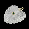 Natural Quartz Crystal Carved Pendants G-C276-01G-09-2