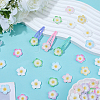 Plumeria Flower Opaque Resin Cabochons CRES-BM0001-01A-4