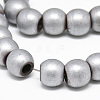 Electroplate Non-magnetic Synthetic Hematite Beads Strands G-Q486-87E-3