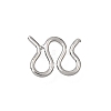 Brass M-Hook Clasps KK-CBA0DF0-14F-P-1
