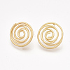 Smooth Surface Iron Stud Earrings IFIN-T012-51-RS-2