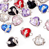 18Pcs 6 Colors Alloy Glass Charms FIND-TA0009-91P-3