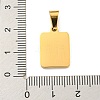 PVD Vacuum Plating 304 Stainless Steel Pave Natural White Shell Pendants STAS-S130-03G-H-3