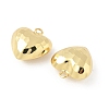 Heart Brass Pendants KK-M327-02C-G-2