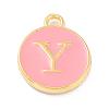 Golden Plated Alloy Enamel Charms ENAM-Q437-14Y-1