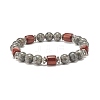 Natural Mixed Gemstone Beaded Stretch Bracelet for Women or Men BJEW-JB07732-3