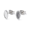 Non-Tarnish 304 Stainless Steel Stud Earring Finding X-EJEW-I285-02P-1