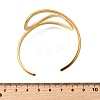 304 Stainless Steel Cuff Bangles for Women BJEW-V012-01G-3