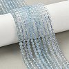 Natural Aquamarine Beads Strands G-D327-B01-5mm-1
