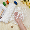 Polyester Leaf Lace Embroidery Fabrics DIY-WH20081-073B-3