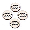 Unfinished Natural Poplar Wood Links Connectors WOOD-S045-139A-10-1