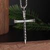 Halloween Alloy Skull Cross Pendant Necklaces for Men WG7ADC0-01-1