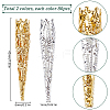 160Pcs 2 Colors Iron Bead Cones IFIN-SC0001-72-2