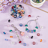 80Pcs 8 Colors Handmade Glass European Beads GLAA-PA0001-03-3