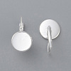 304 Stainless Steel Leverback Earring Settings LS-STAS-F191-03S-8mm-3