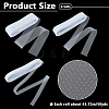 3 Rolls 3 Styles Elastic Polyester Deco Mesh Ribbons DIY-NB0013-55B-7